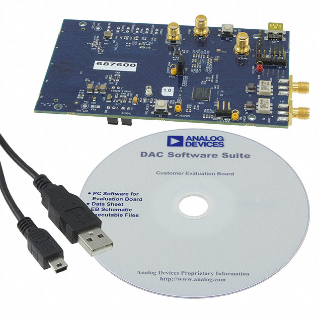 AD9152-FMC-EBZ Analog Devices Inc.  Cartes d'évaluation - Convertisseurs numériques-analogiques (DAC)